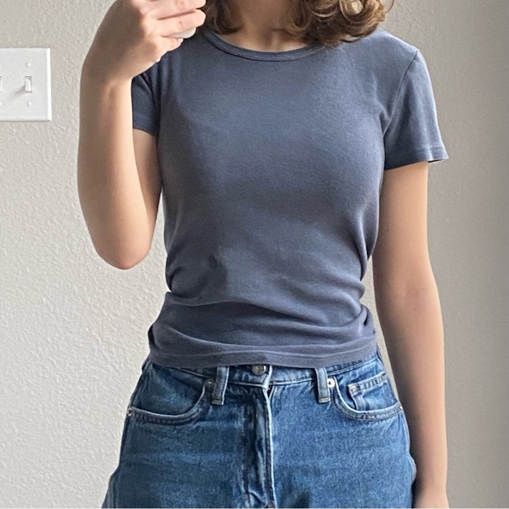 Brandy Melville Soft Blue Top
